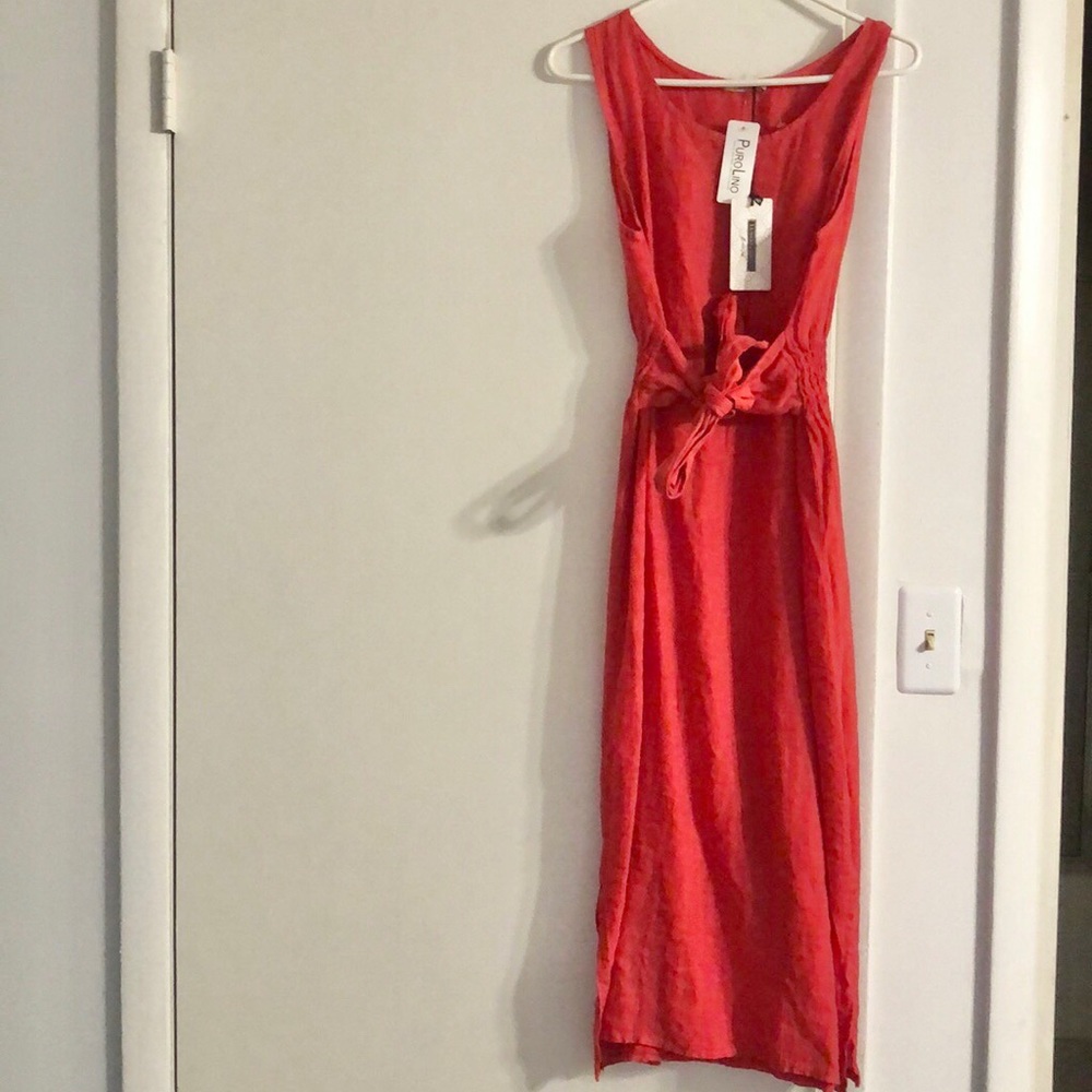 Linen Midi Dress